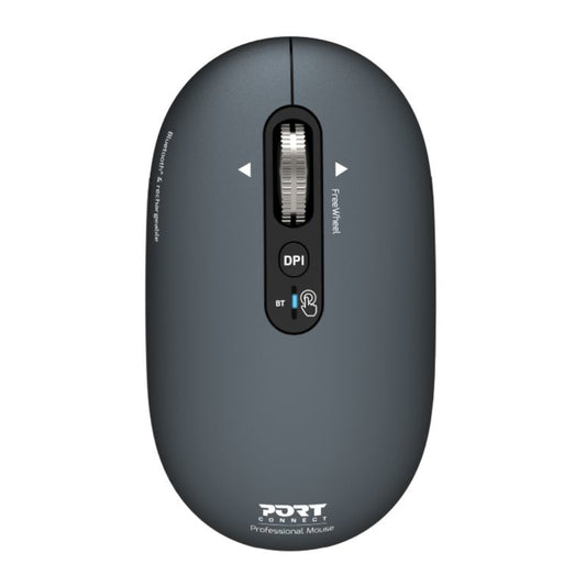Port Connect PURE MAC Rechargeable Wireless & Bluetooth Mouse – Shadow