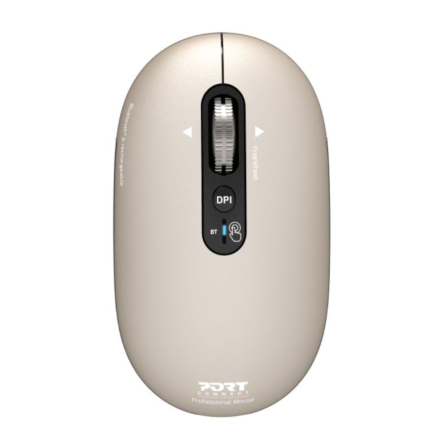 Port Connect PURE MAC Rechargeable Wireless & Bluetooth Mouse – Pearl