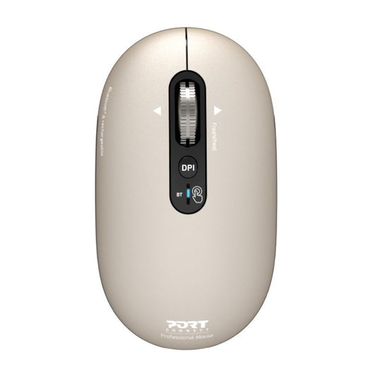 Port Connect PURE MAC Rechargeable Wireless & Bluetooth Mouse – Pearl