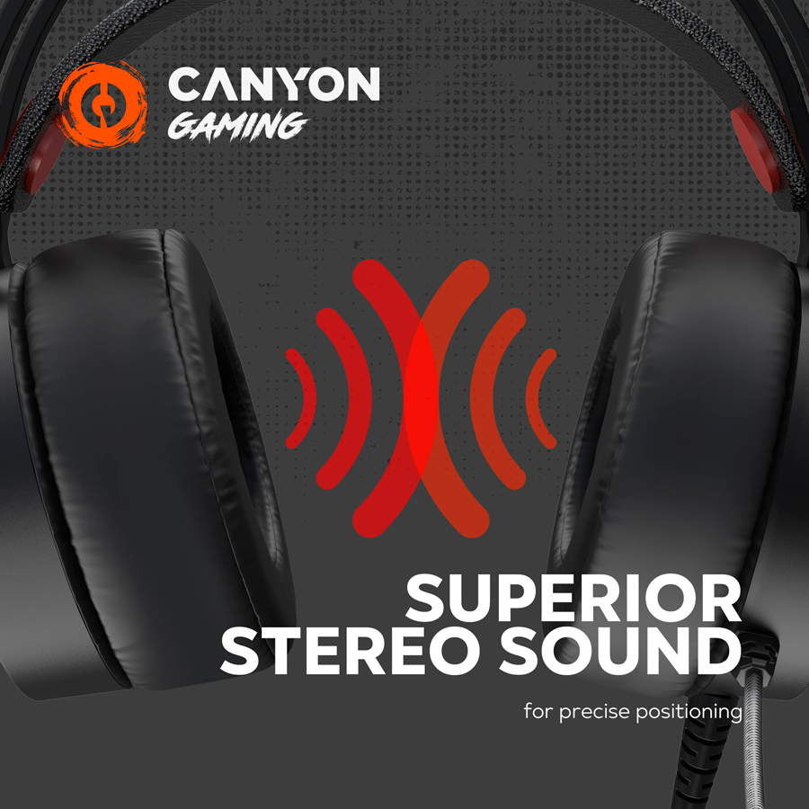 Canyon Gaming Headset Interceptor GH-8A - Black