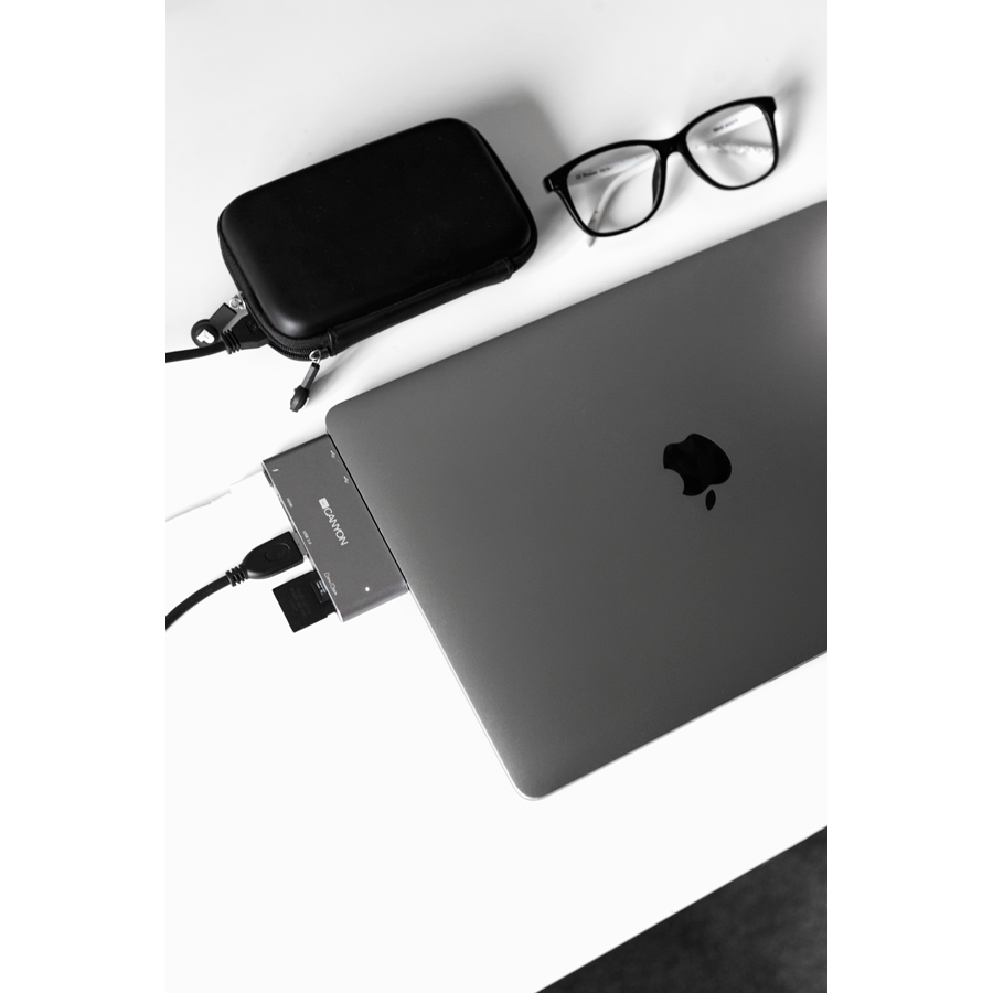 Canyon DS-5 5-in-1 Thunderbolt 3 Hub - Space Grey