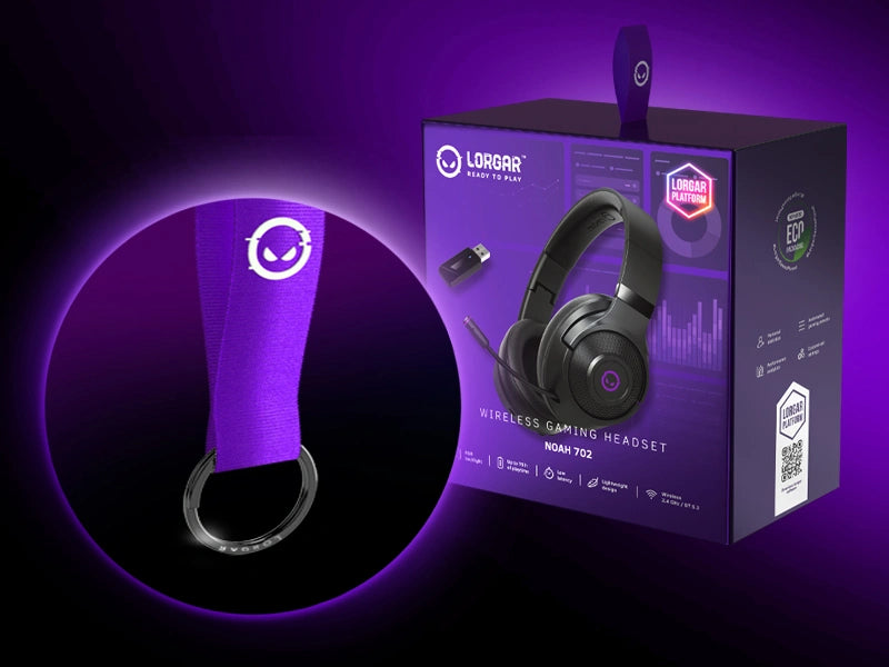 Lorgar Wireless Gaming Headset Noah 702