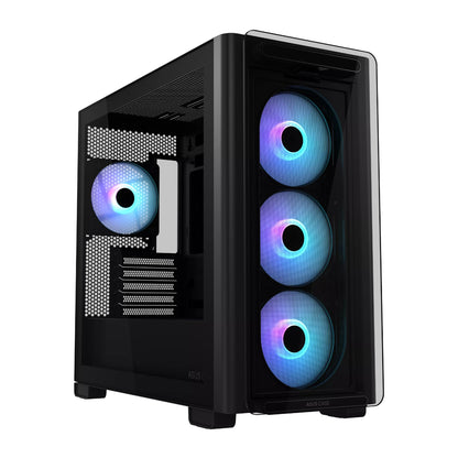 Asus A23 PLUS ARGB Micro-ATX Gaming Chassis – Black