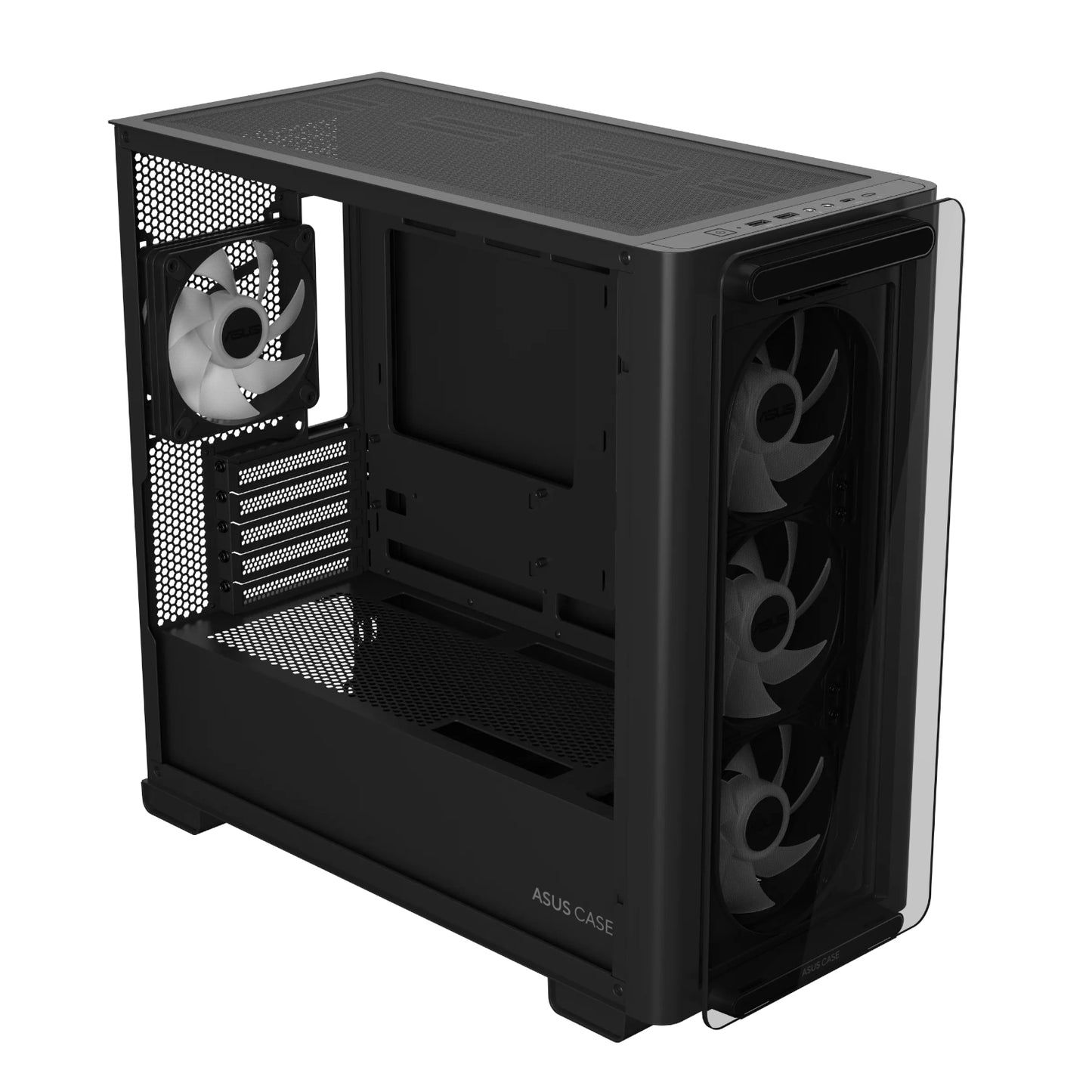 Asus A23 PLUS ARGB Micro-ATX Gaming Chassis – Black