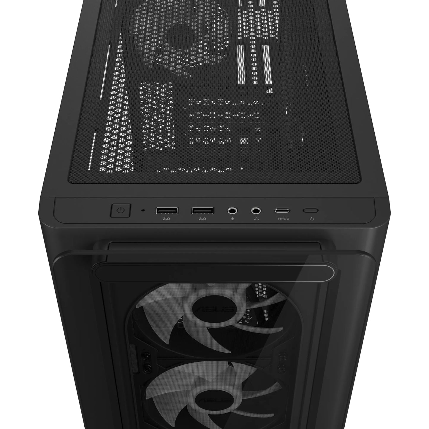 Asus A23 PLUS ARGB Micro-ATX Gaming Chassis – Black