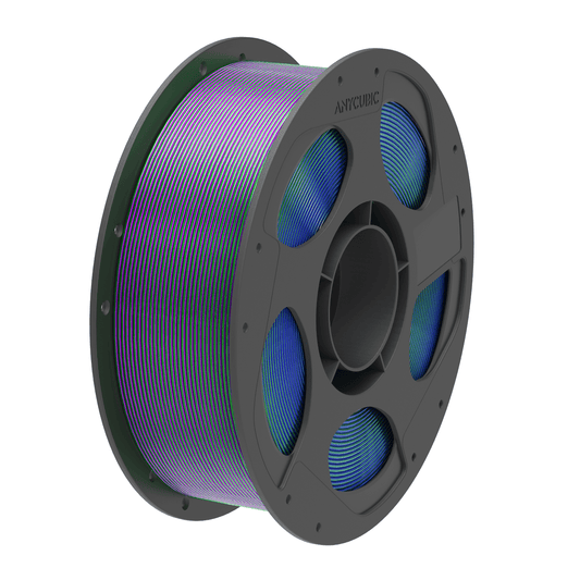Anycubic PLA Silk Tri-Colour Filament 1kg – Blue/Green/Purple