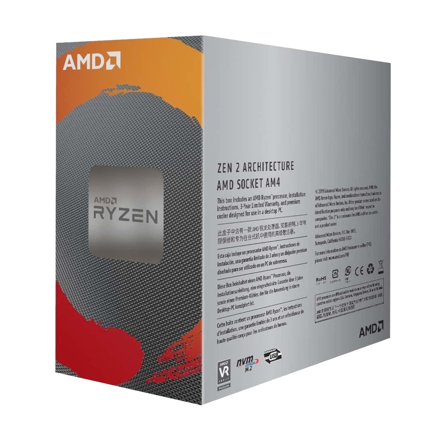 AMD RYZEN 5 3600 3.6GHZ 6-Core AM4 CPU