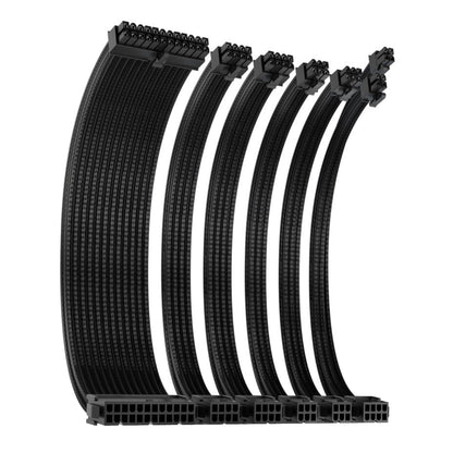 Antec 300mm Sleeved Braided Power Extension Cable Kit – Black