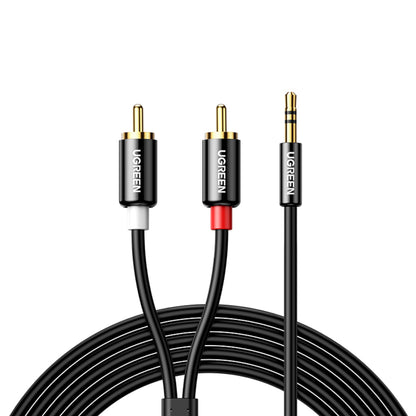 UGREEN AV116 RCA to AUX 3.5mm Audio Cable 1M – Black