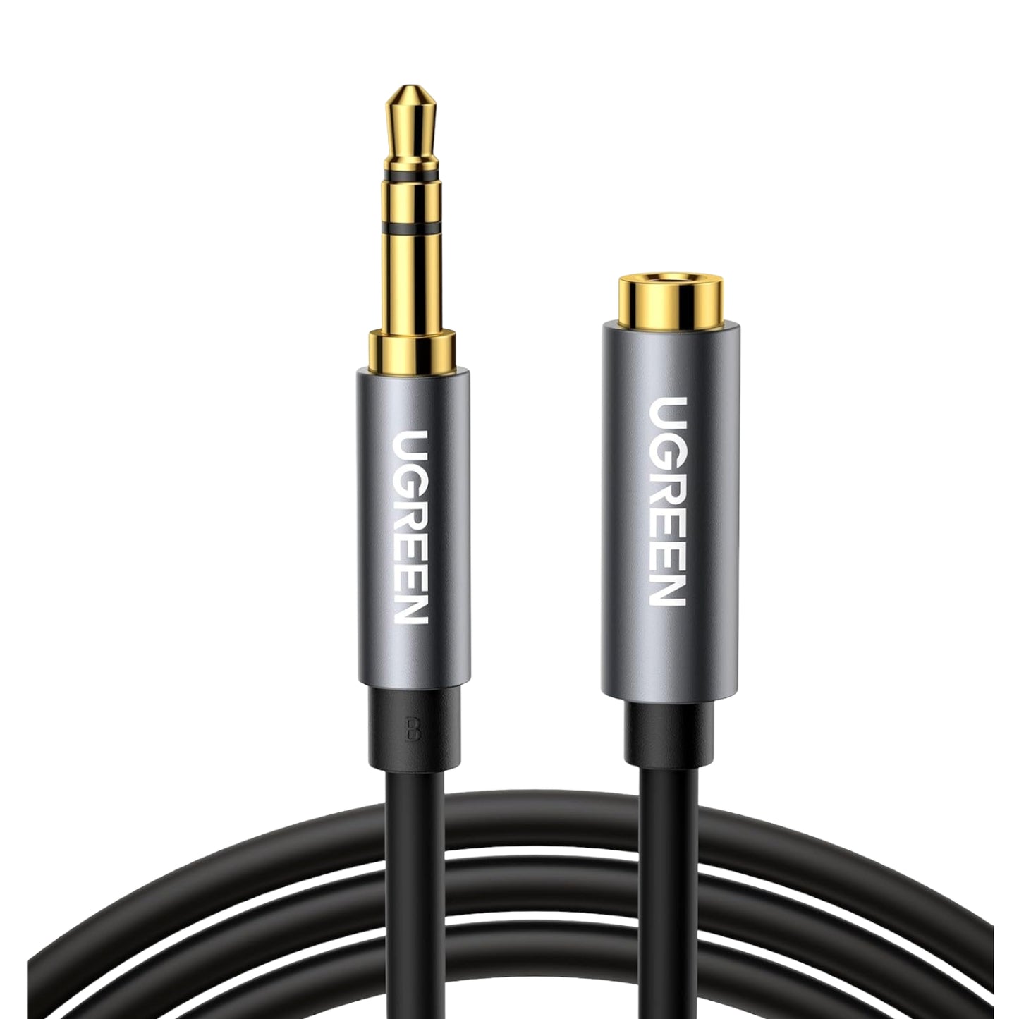 UGREEN AV118 3.5mm AUX Extension Cable 3m – Male to Female – (Black)