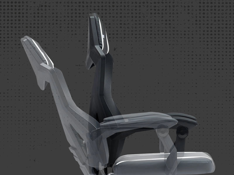 Canyon Ergonomic Gaming Chair Flow MCH01 - Black White