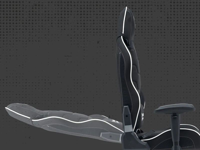 Canyon Shift Mesh/Fabric Transformer Gaming Chair MCCH01 - Black