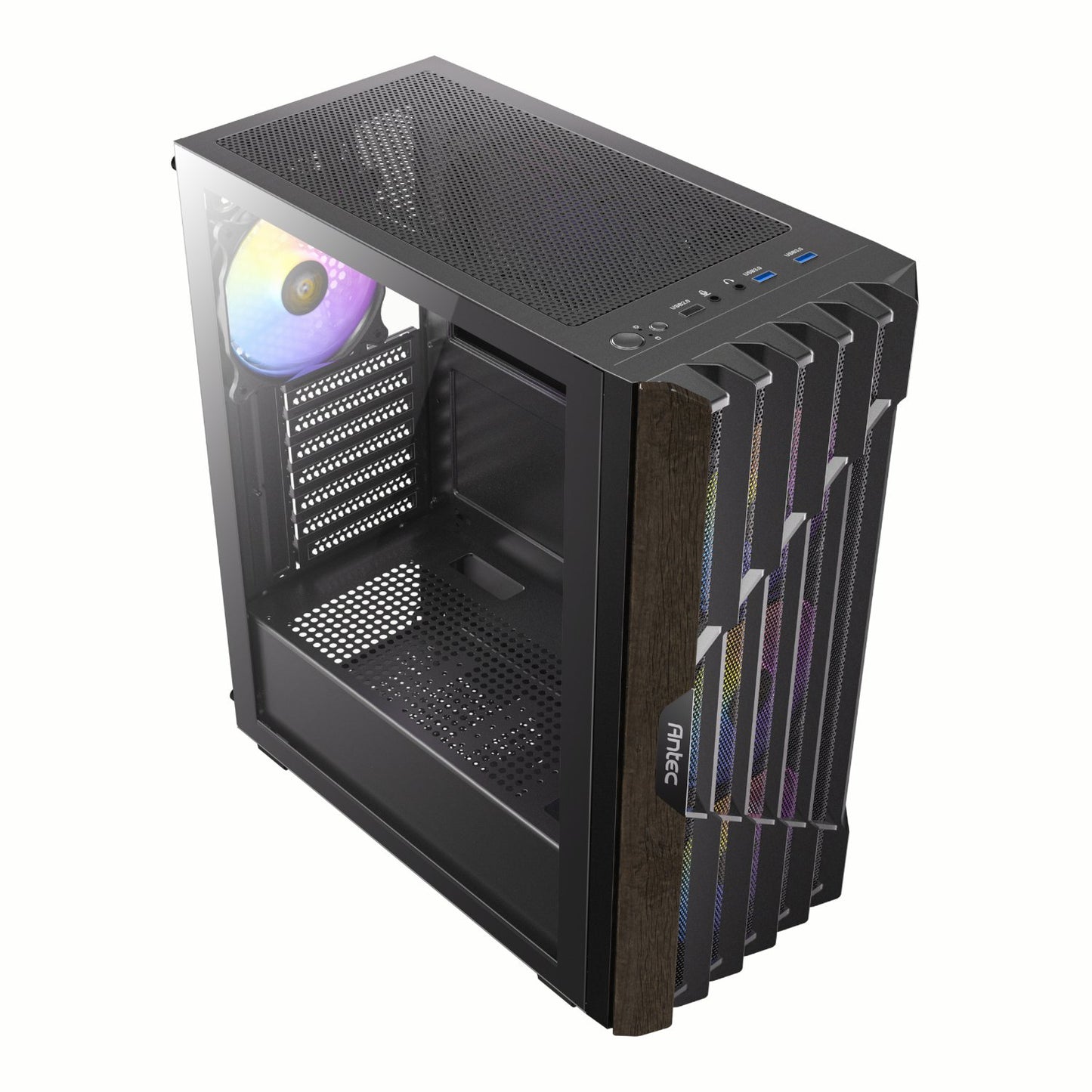 Antec AX63 Wood ARGB ATX Mid Tower Gaming Chassis