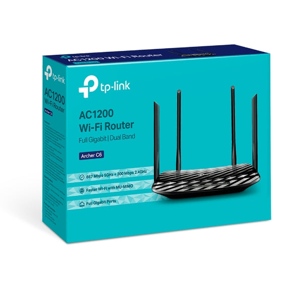 TP-Link AC1200 Wireless MU-MIMO Gigabit Router - Archer C6