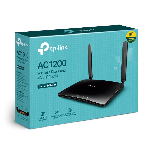TP-Link AC1200 Wireless Dual Band 4G LTE Router - Archer MR400