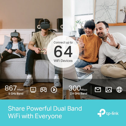TP-Link AC1200 Wireless Dual Band Gigabit Router - Archer MR600