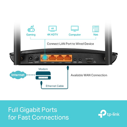 TP-Link AC1200 Wireless Dual Band Gigabit Router - Archer MR600