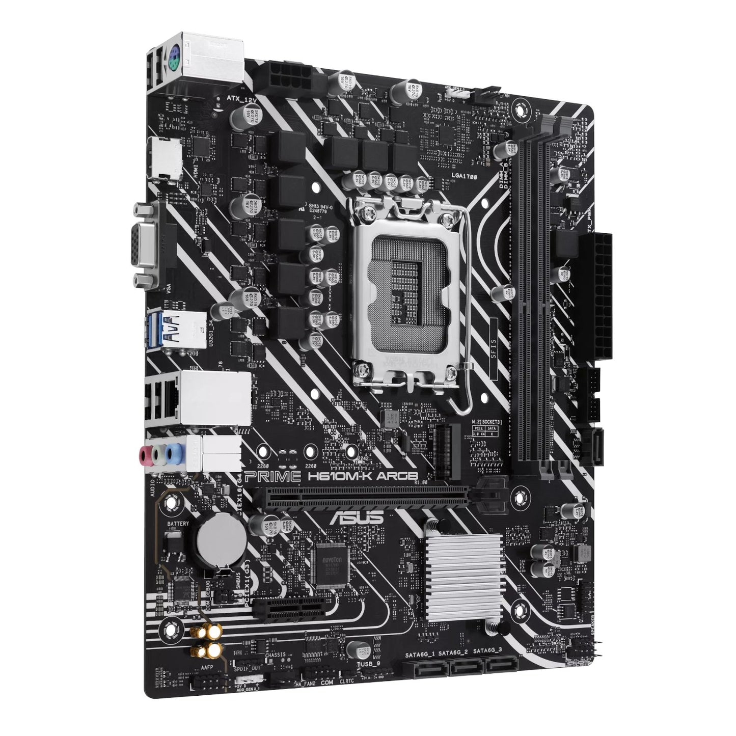 ASUS PRIME H610M-K ARGB Intel LGA1700 M-ATX Motherboard
