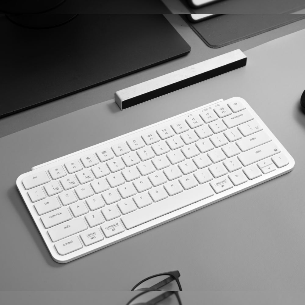 Keychron B1 Pro Ultra-Slim 75% Wireless Keyboard – Ivory White