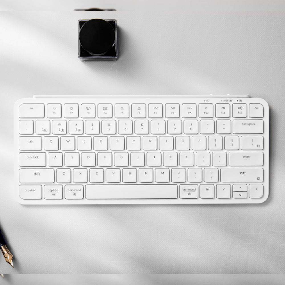 Keychron B1 Pro Ultra-Slim 75% Wireless Keyboard – Ivory White