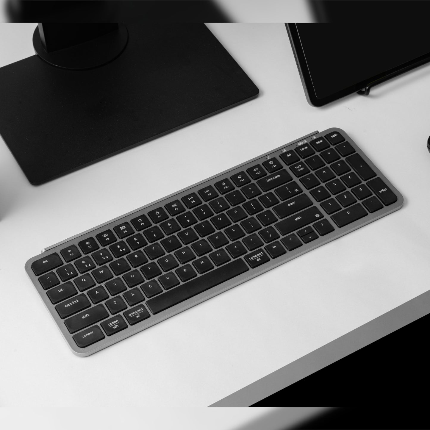 Keychron B2 Pro Ultra-Slim 96% Wireless Keyboard – Space Gray