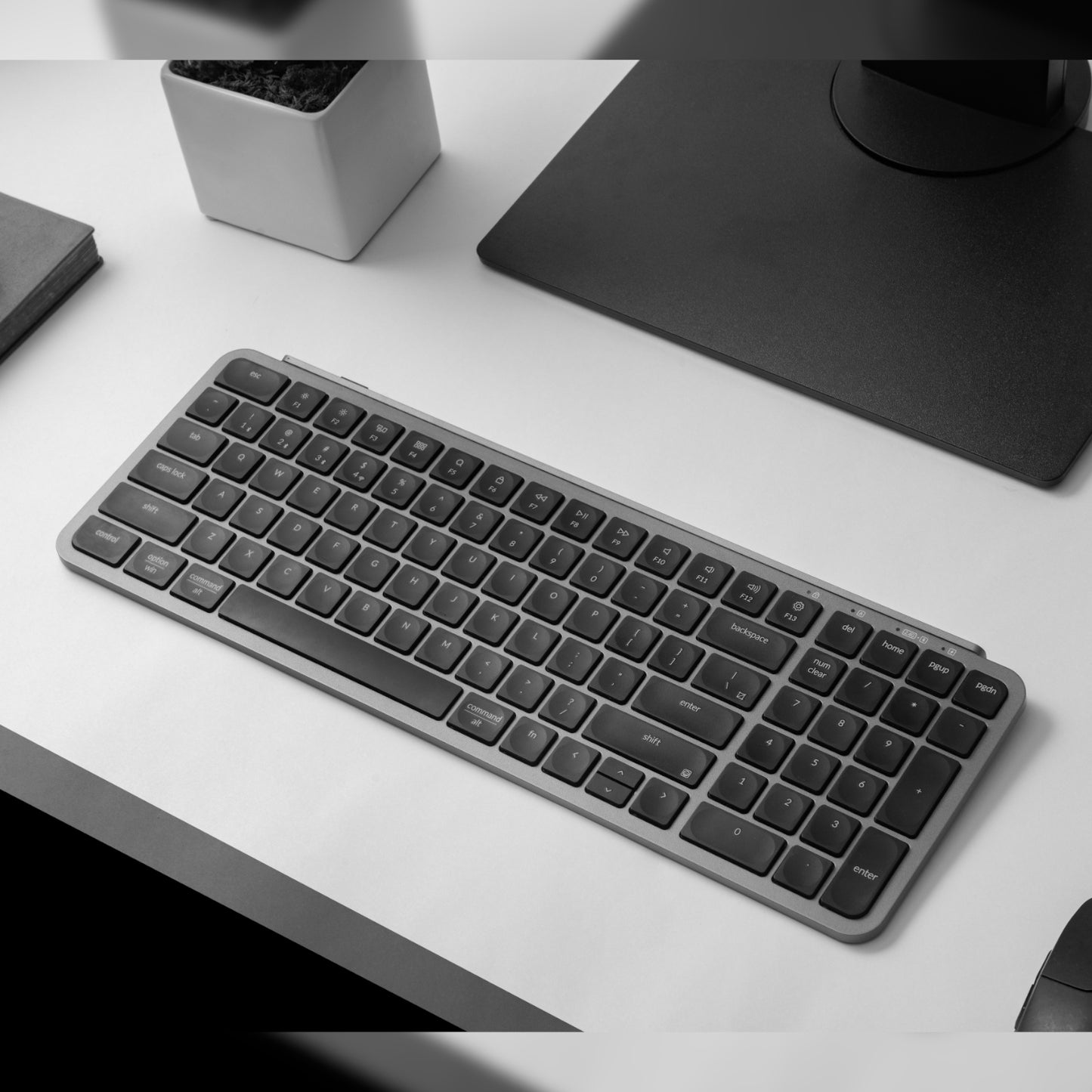 Keychron B2 Pro Ultra-Slim 96% Wireless Keyboard – Space Gray