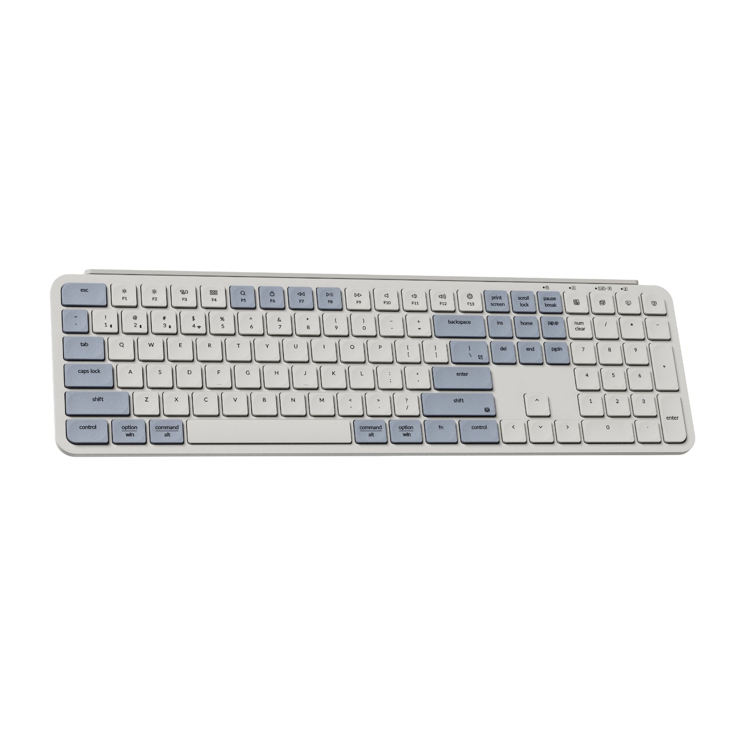 Keychron B6 Pro Ultra-Slim 100% Wireless Keyboard – Retro Blue