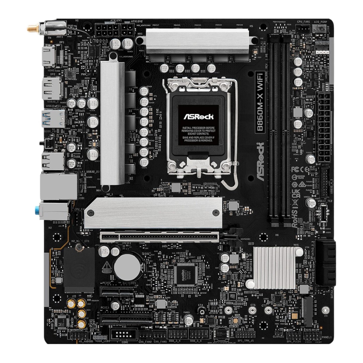 ASRock B860M-X Micro ATX DDR5 LGA1851 Motherboard