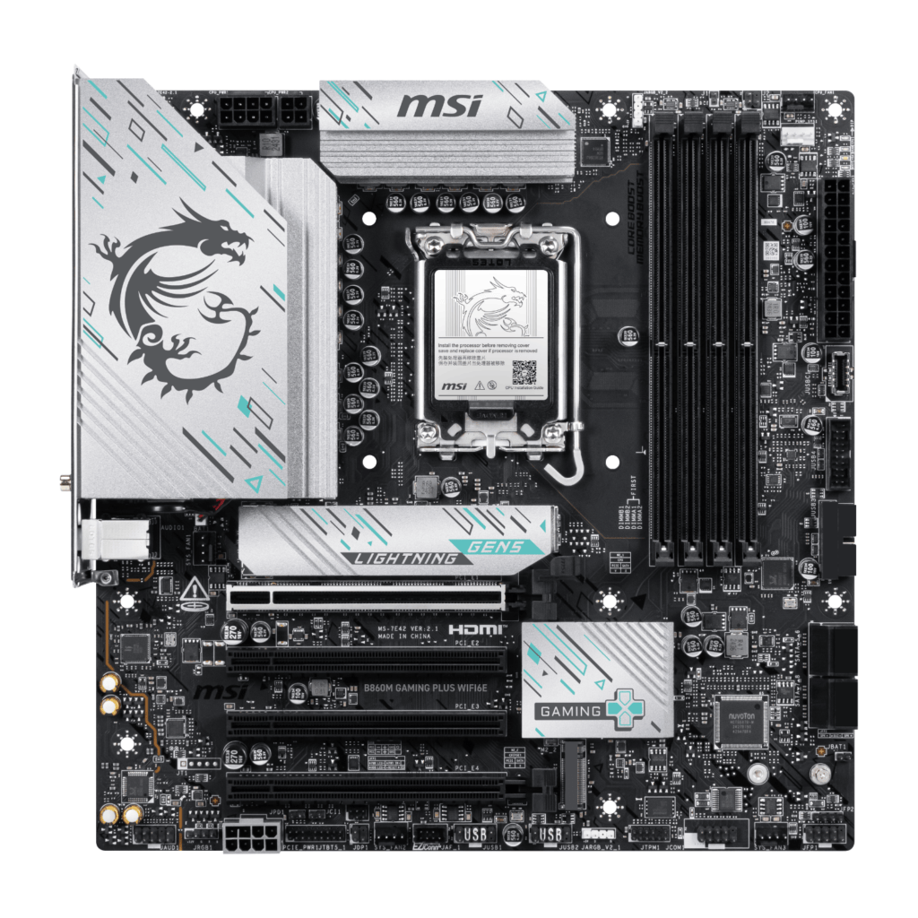 MSI B860M GAMING PLUS WIFI6E LGA1851 M-ATX Gaming Motherboard