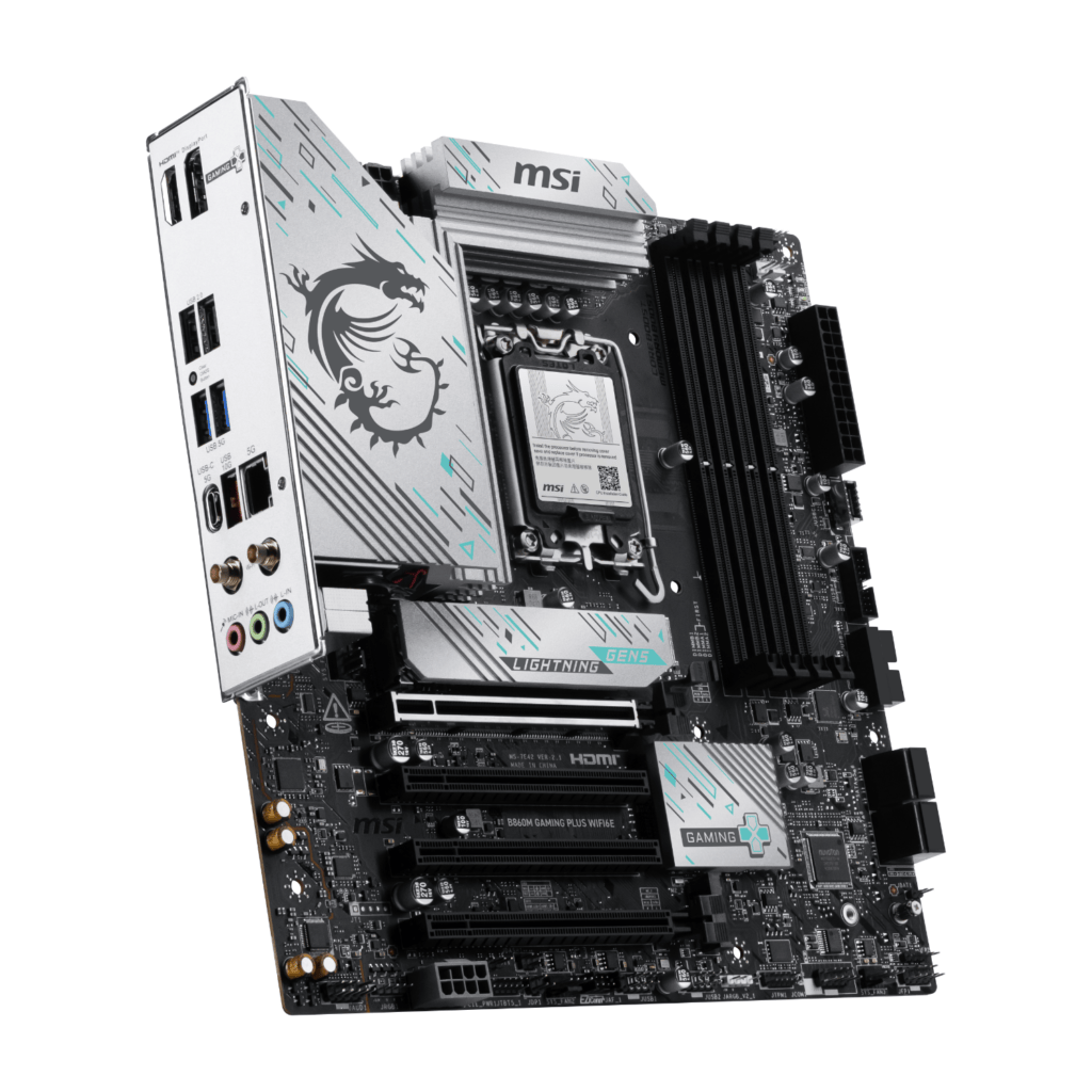 MSI B860M GAMING PLUS WIFI6E LGA1851 M-ATX Gaming Motherboard