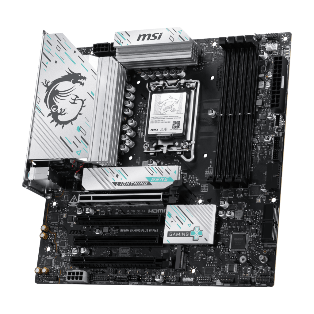 MSI B860M GAMING PLUS WIFI6E LGA1851 M-ATX Gaming Motherboard