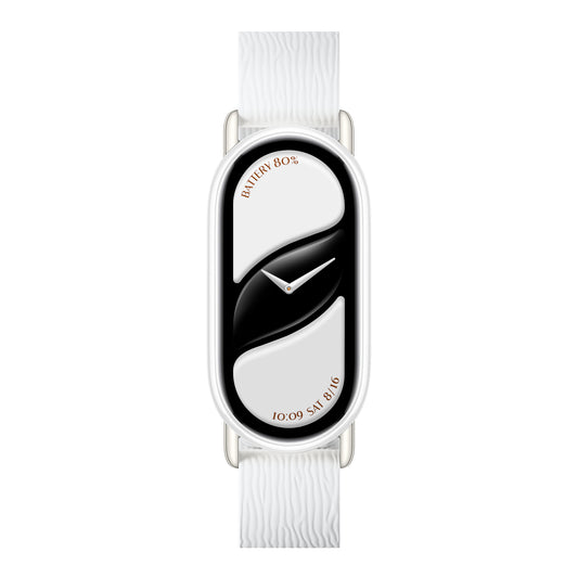 Xiaomi Smart Band 10 Magnetic Kona Leather Strap – Glacier White