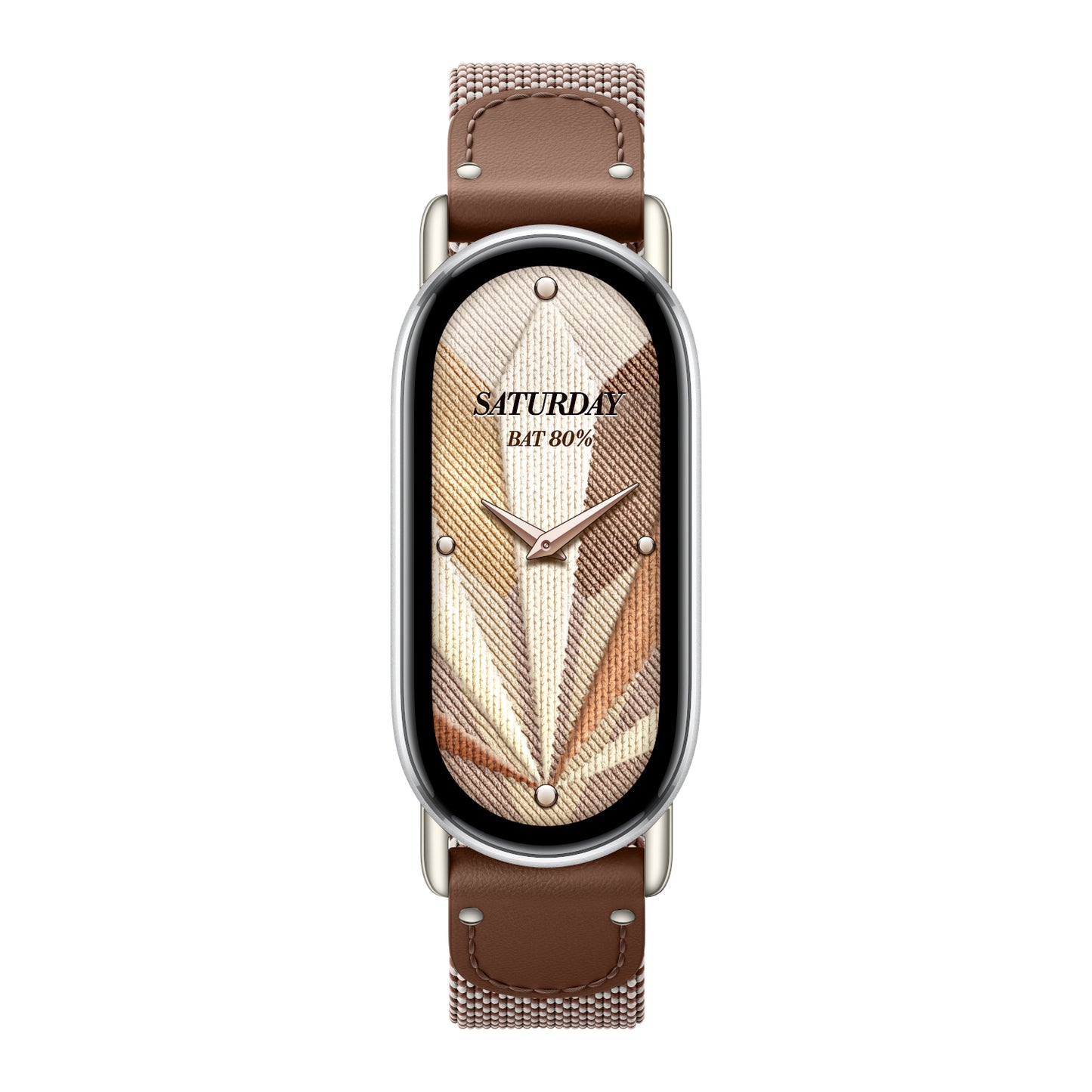 Xiaomi Smart Band 10 Knitted Silk Strap – Feather Brown