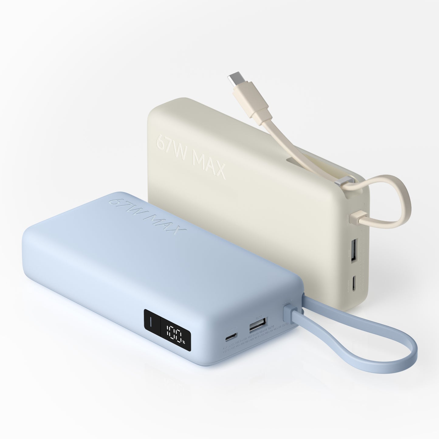 Xiaomi 67W Power Bank 20000mAh (Integrated Cable) – Ice Blue
