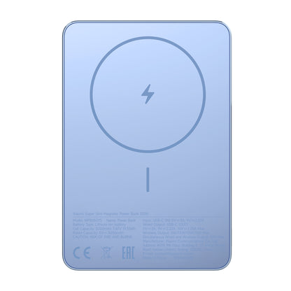 Xiaomi Super Slim Magnetic Power Bank 5000 – Blue