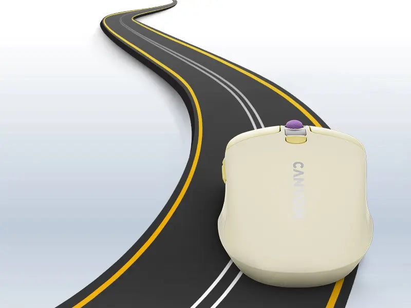 Canyon Silent Dual Mode Wireless Mouse MW-26 - Yellow