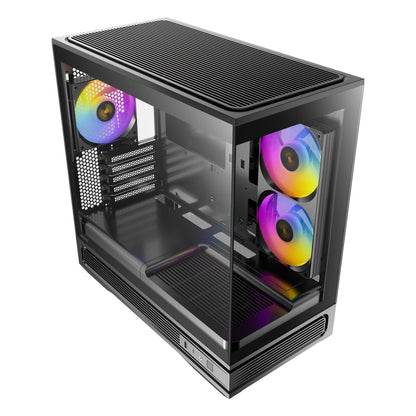 Antec C2M ARGB Compact Micro-ATX Gaming Chassis – Black
