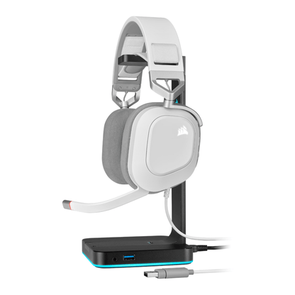 Corsair HS80 RGB USB Wired Over-Ear Gaming Headset — White