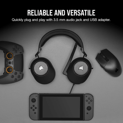Corsair HS65 SURROUND Wired Gaming Headset — Carbon (AP)