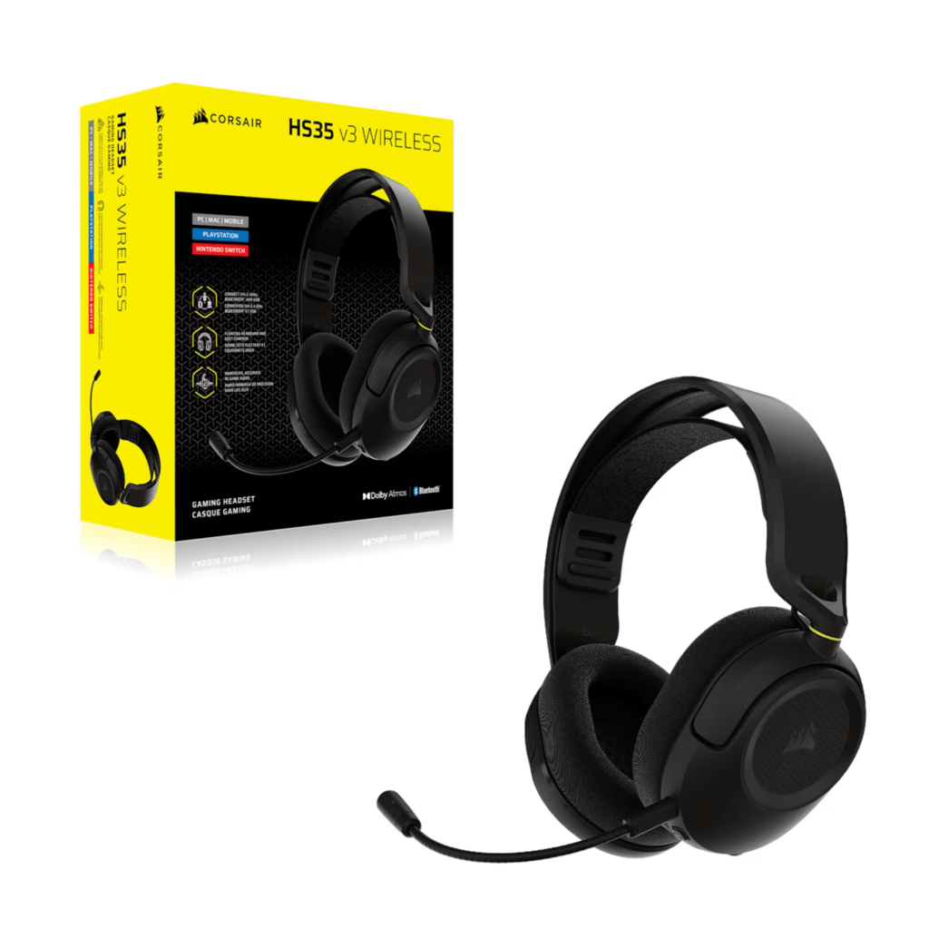 Corsair HS35 v3 Wireless Gaming Headset – Carbon