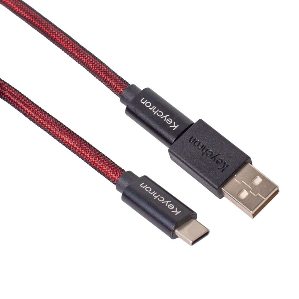 Keychron Coiled Aviator Cable – Red