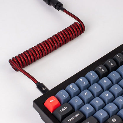 Keychron Coiled Aviator Cable – Red