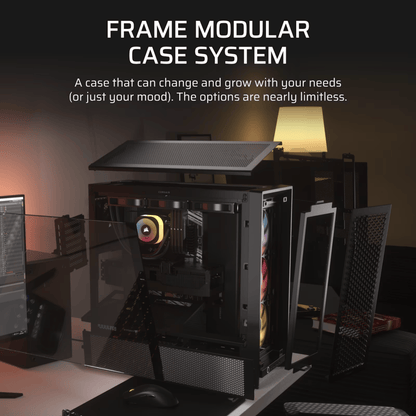 Corsair FRAME 4000D RS ARGB Modular Mid-Tower PC Case – Black