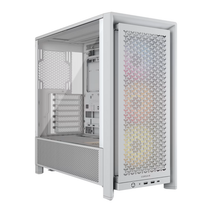 Corsair FRAME 4000D RS ARGB Modular Mid-Tower PC Case – White