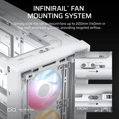 Corsair FRAME 4000D RS ARGB Modular Mid-Tower PC Case – White