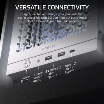 Corsair FRAME 4000D RS ARGB Modular Mid-Tower PC Case – White