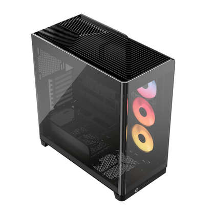 Corsair FRAME 4500X RS-R ARGB Panoramic Glass Mid-Tower PC Case – Black