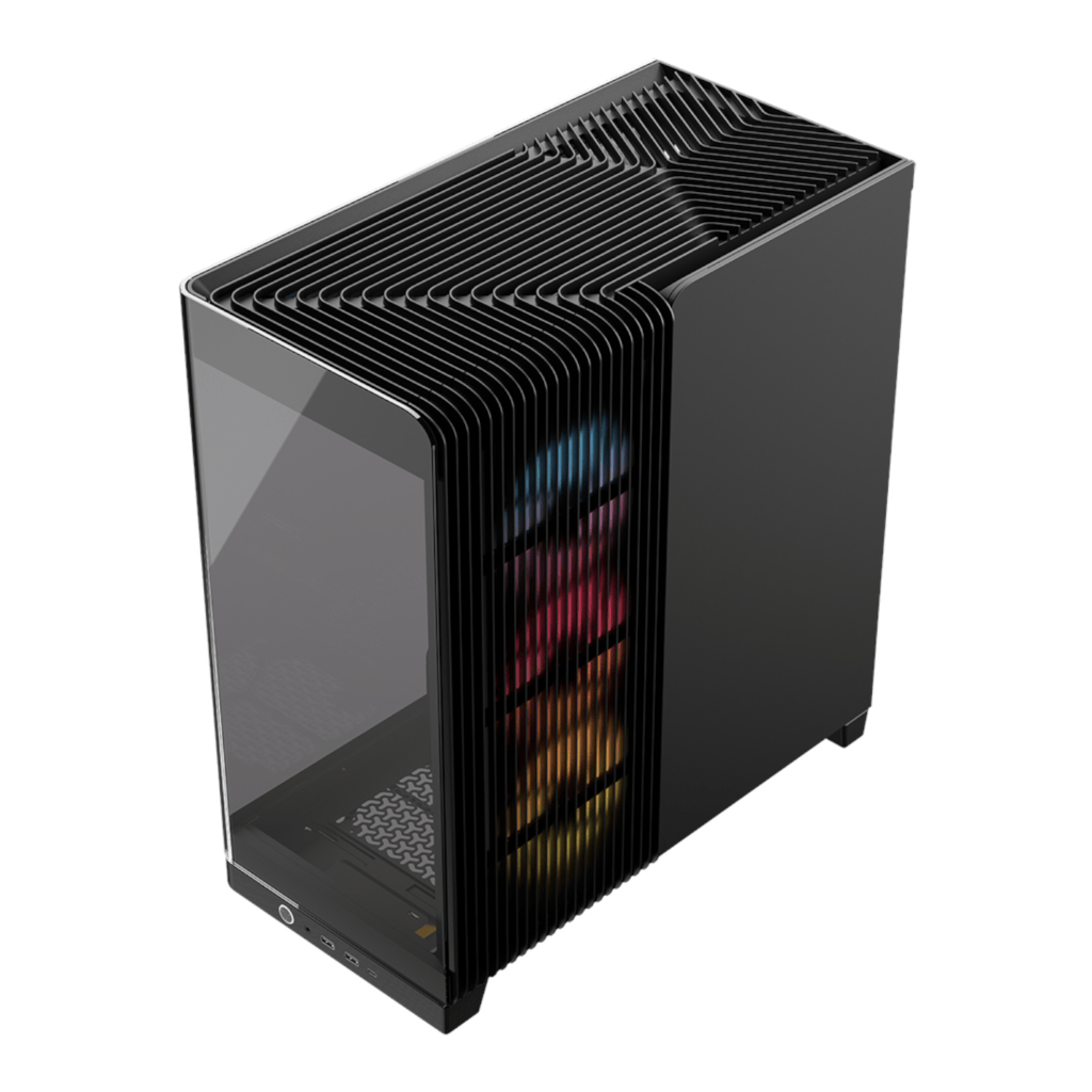 Corsair FRAME 4500X RS-R ARGB Panoramic Glass Mid-Tower PC Case – Black