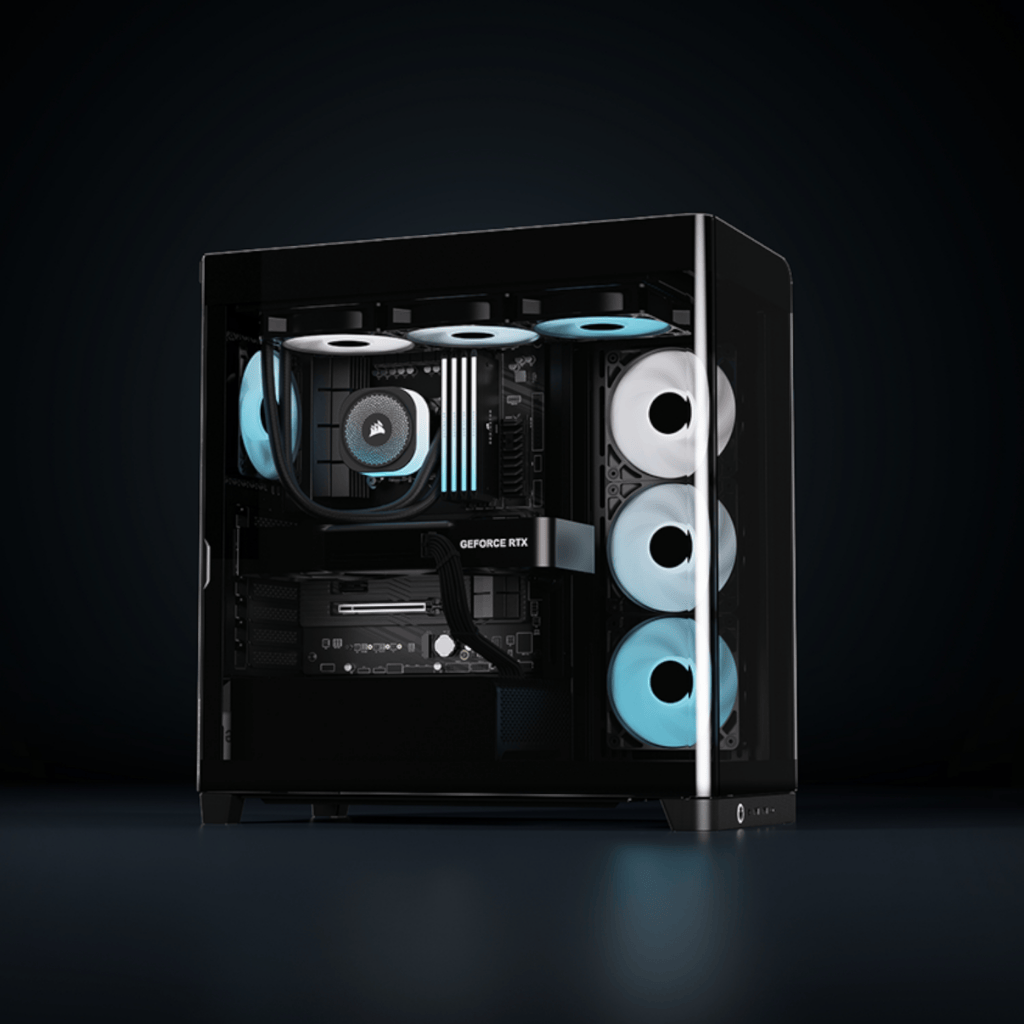 Corsair FRAME 4500X RS-R ARGB Panoramic Glass Mid-Tower PC Case – Black