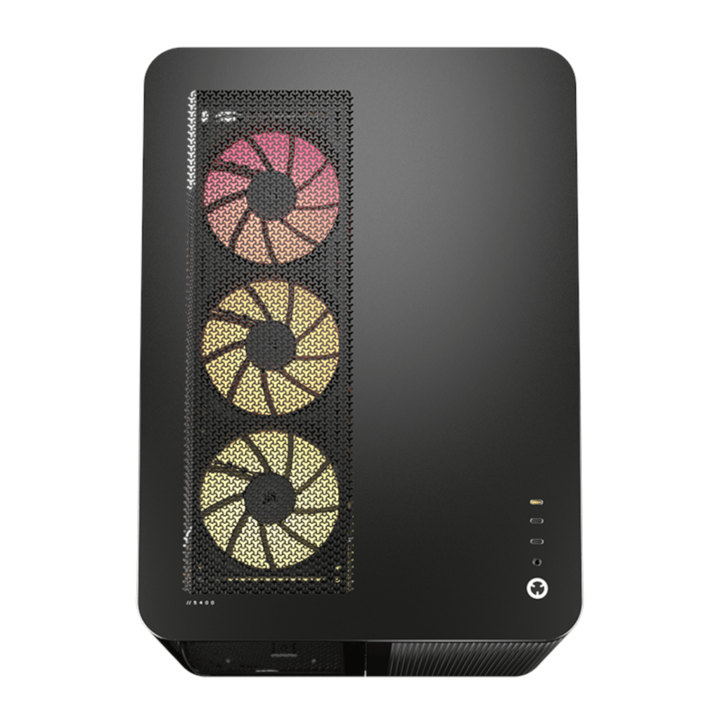 Corsair AIR 5400 LX-R RGB iCUE LINK Triple Chamber Mid-Tower PC Case – Black